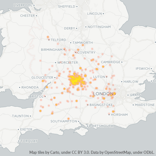 1993Mapa de Calor de Empresas