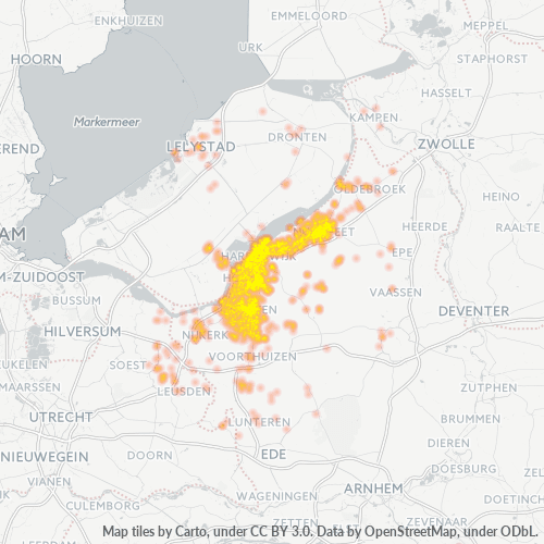 341Vállalkozások hőtérképe