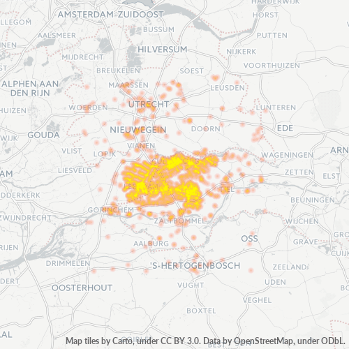 345Vállalkozások hőtérképe