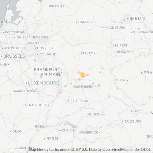 9723Mapa gustoće rasporeda tvrtki
