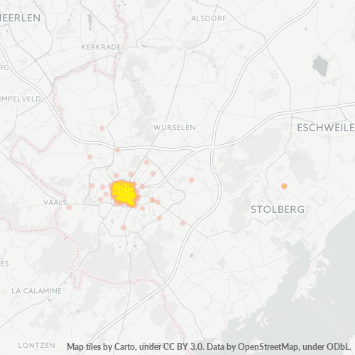 Heatmap für plz 52062