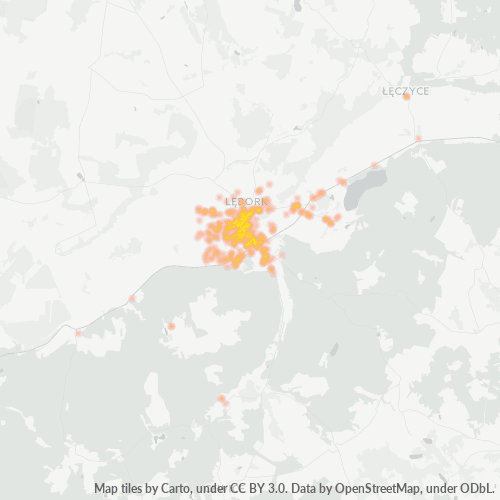 84-300 Mapa intensywności działalności gospodarczej