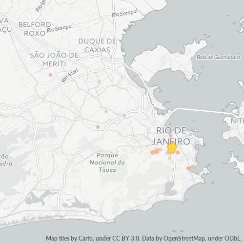 20250-000 Mapa de calor de densidad empresarial