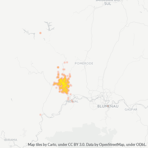 89120-000 Mapa de calor de densidad empresarial