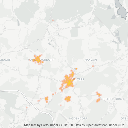Heatmap für plz 56242