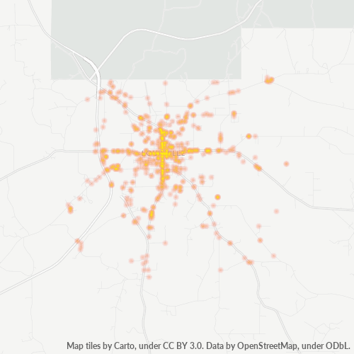 39339 Business Density Heatmap