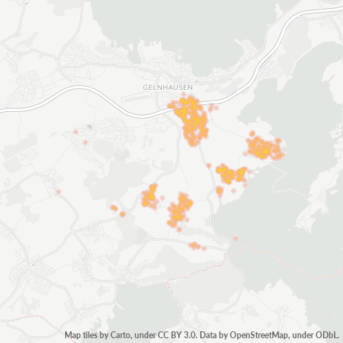 Heatmap für plz 63589