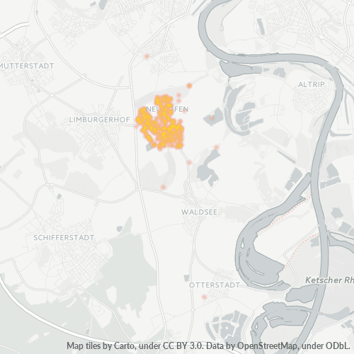 Heatmap für plz 67141