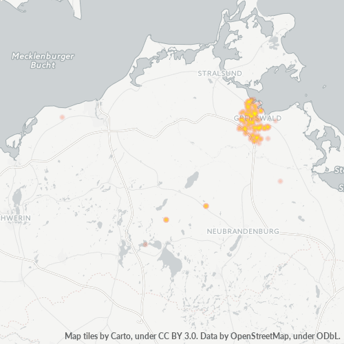 Heatmap für plz 17498
