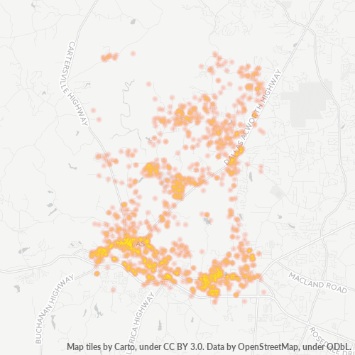 30132 Business Density Heatmap