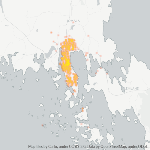 22100 Yritystiheys lämpökarttana