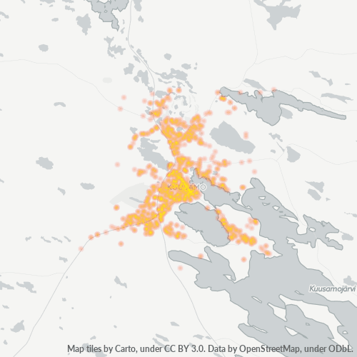 93600 Yritystiheys lämpökarttana