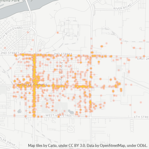 35661 Business Density Heatmap