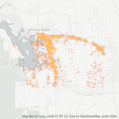 34429 Business Density Heatmap