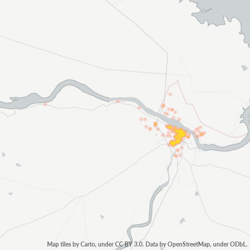 518004 Business Density Heatmap