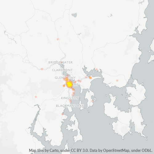 7000 Business Density Heatmap