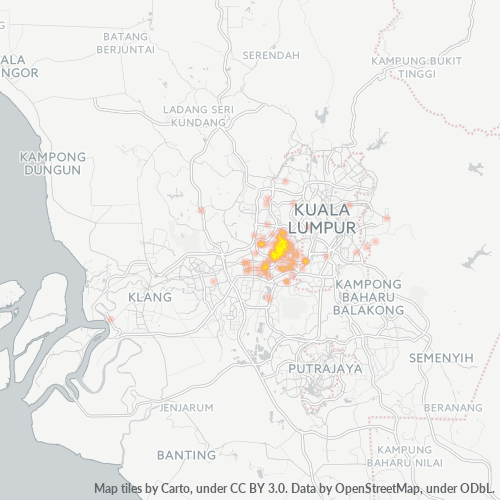 46100 Business Density Heatmap