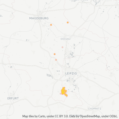 Heatmap für plz 06729