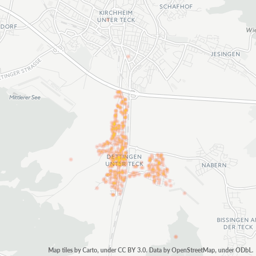 Heatmap für plz 73265
