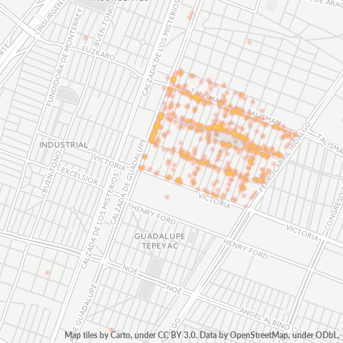 07810 Mapa de calor de densidad empresarial