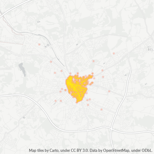 49074 Standortdichte-Heatmap