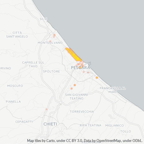 Mappa di calore per cap 65123