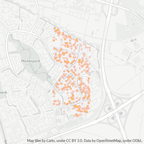 Heatmap voor postcode 7326