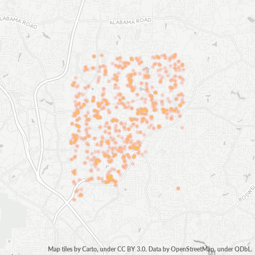 30065 Business Density Heatmap