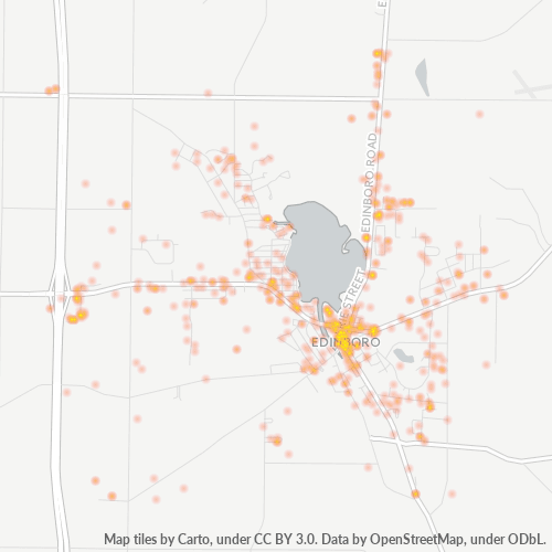 16412 Business Density Heatmap