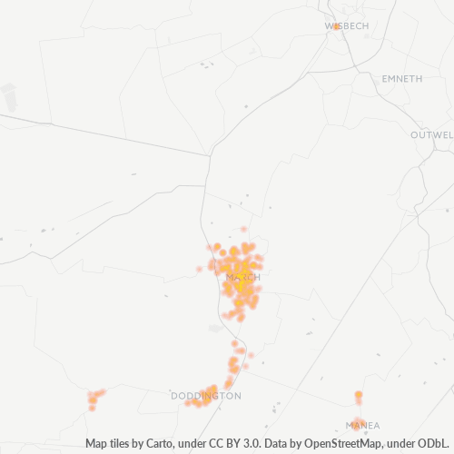 PE15 Business Density Heatmap