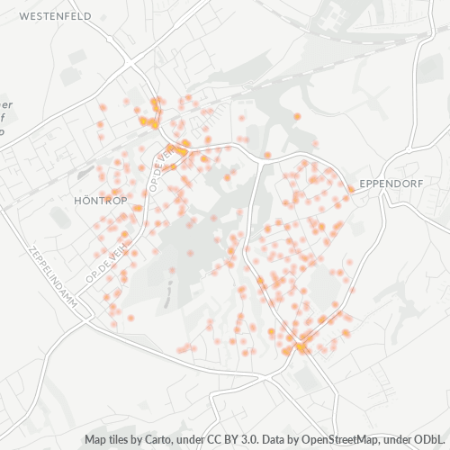 Heatmap für plz 44869
