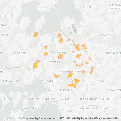 56244 Standortdichte-Heatmap