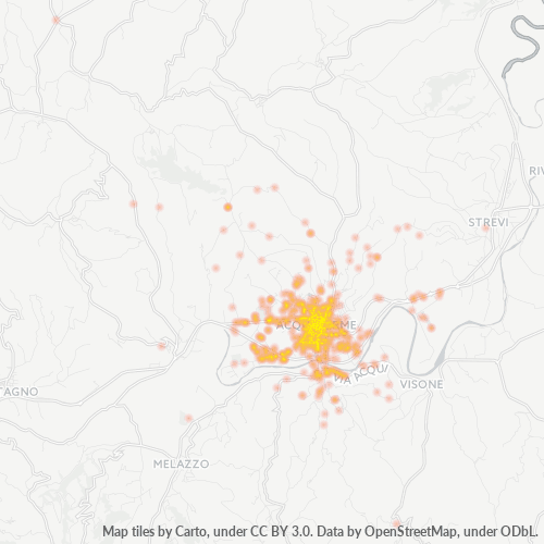 Mappa di calore per cap 15011