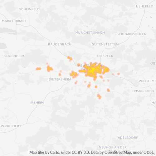 Heatmap für plz 91413