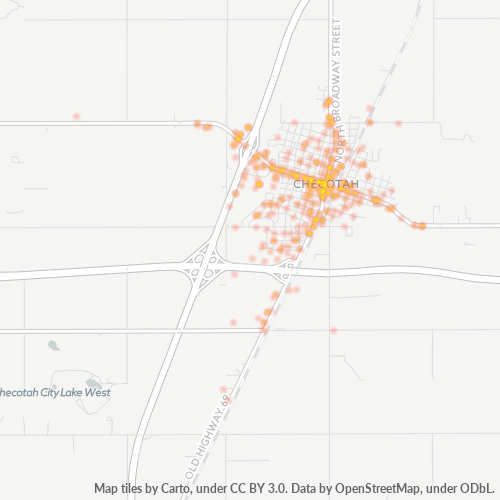 74426 Business Density Heatmap