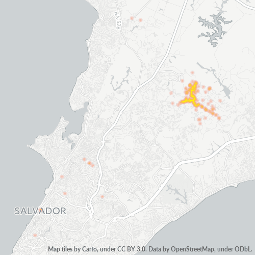 41340-000 Mapa de calor de densidad empresarial