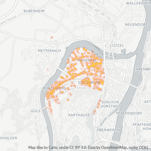 Heatmap für plz 56073