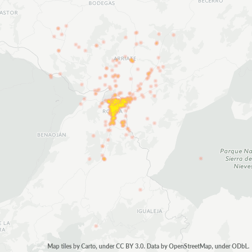 29400 Mapa de calor de densidad empresarial