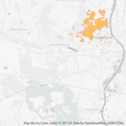 Heatmap für plz 83024