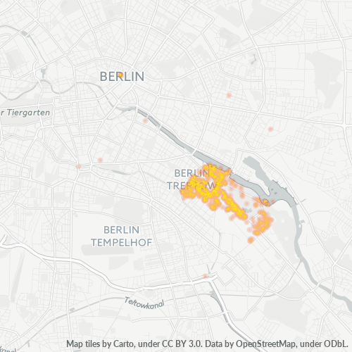 Heatmap für plz 12435