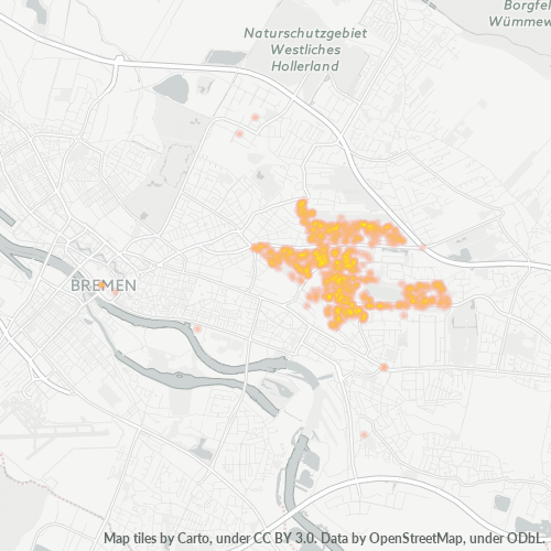 28329 Standortdichte-Heatmap