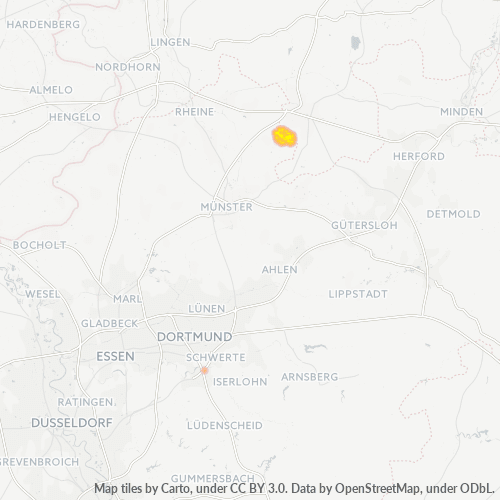 49170 Standortdichte-Heatmap