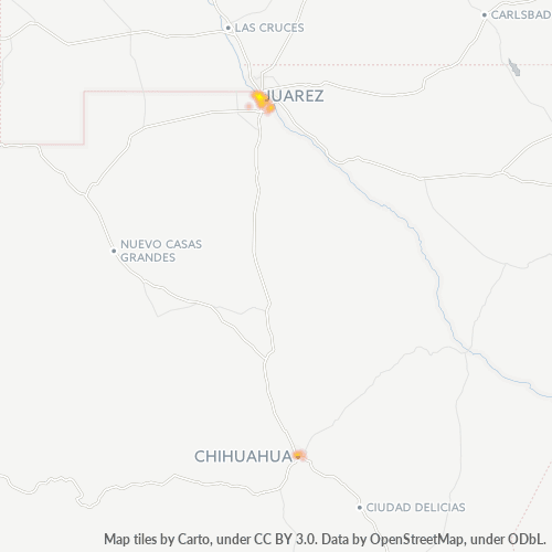 32380 Mapa de calor de densidad empresarial