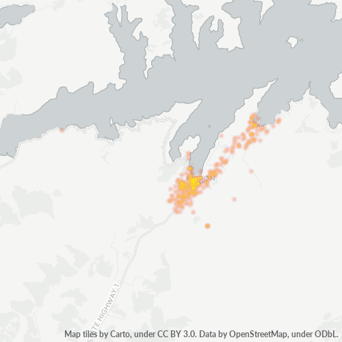 7220 Business Density Heatmap