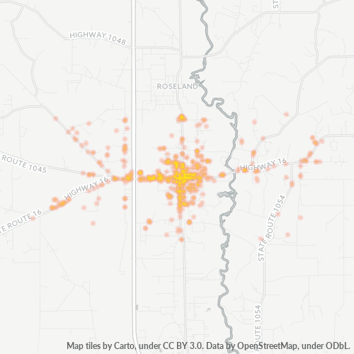 70422 Business Density Heatmap