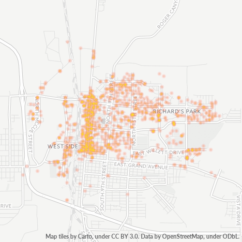 82072 Business Density Heatmap