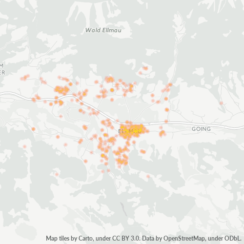 Heatmap für postleitzahl 6352
