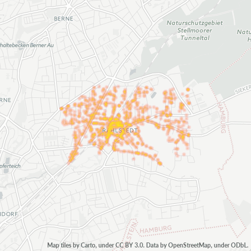 Heatmap für plz 22143