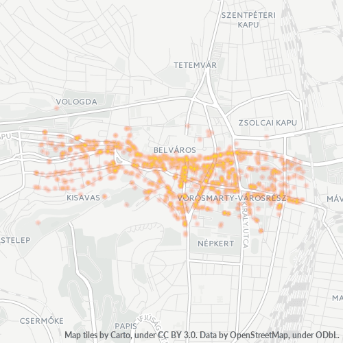 3530 Vállalati sűrűségi térkép