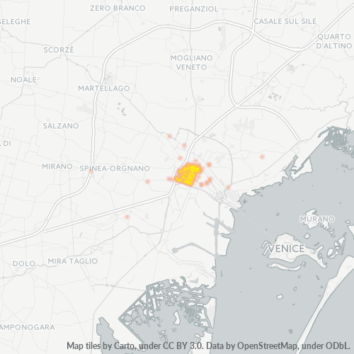 Mappa di calore per cap 30171